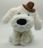 Собака белая в ковбойской шляпе